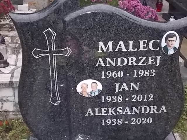Aleksandra MALEC 1938 Jastrzębie-Zdrój - Grobonet - Wyszukiwarka osób pochowanych