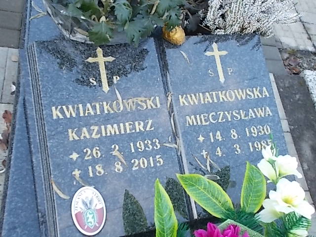 Kazimierz KWIATKOWSKI 1933 Jastrzębie-Zdrój - Grobonet - Wyszukiwarka osób pochowanych