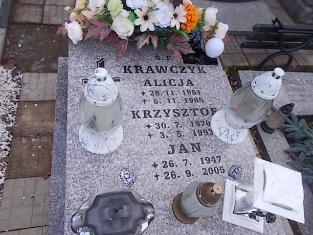 Krzysztof KRAWCZYK 1970 Jastrzębie-Zdrój - Grobonet - Wyszukiwarka osób pochowanych