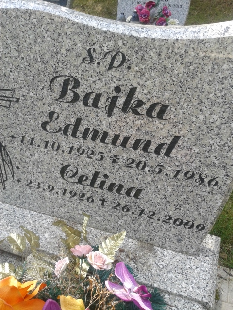Celina BAJKA  1926 Jastrzębie-Zdrój - Grobonet - Wyszukiwarka osób pochowanych