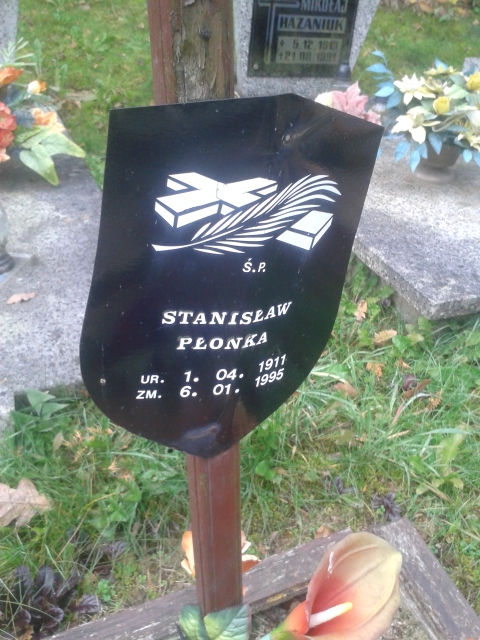 Stanisław PŁONKA 1911 Jastrzębie-Zdrój - Grobonet - Wyszukiwarka osób pochowanych