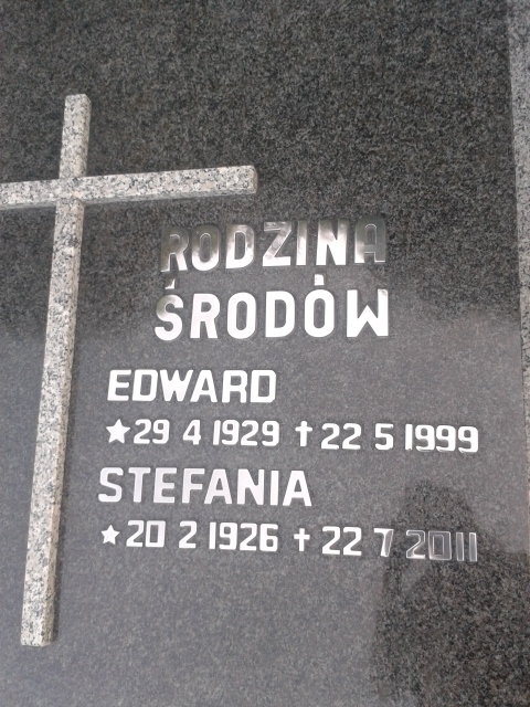Stefania ŚRODA 1926 Jastrzębie-Zdrój - Grobonet - Wyszukiwarka osób pochowanych