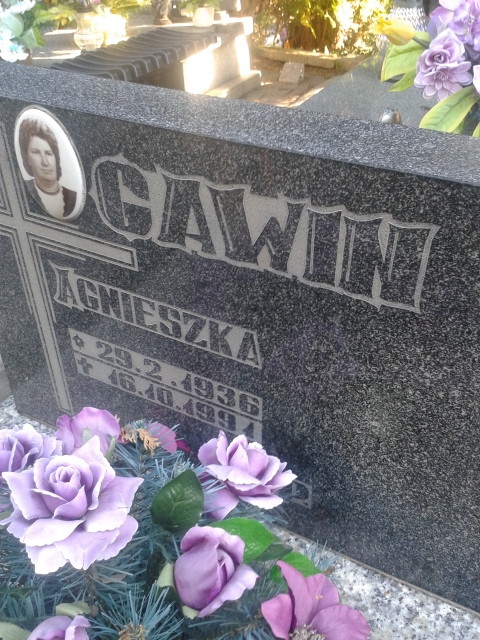 Agnieszka GAWIN 1936 Jastrzębie-Zdrój - Grobonet - Wyszukiwarka osób pochowanych