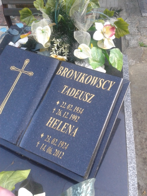 Tadeusz BRONIKOWSKI 1934 Jastrzębie-Zdrój - Grobonet - Wyszukiwarka osób pochowanych