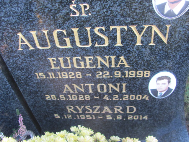 Antoni Augustyn 1928 Jastrzębie-Zdrój - Grobonet - Wyszukiwarka osób pochowanych