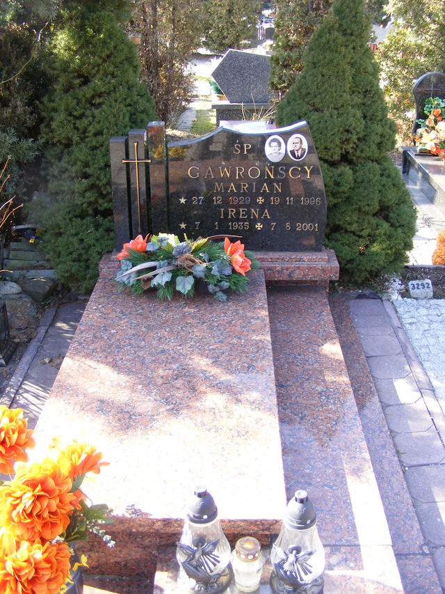 Irena GAWROŃSKA 1935 Jastrzębie-Zdrój - Grobonet - Wyszukiwarka osób pochowanych