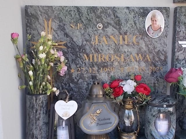 Mieczysława JANIEC 1959 Jastrzębie-Zdrój - Grobonet - Wyszukiwarka osób pochowanych