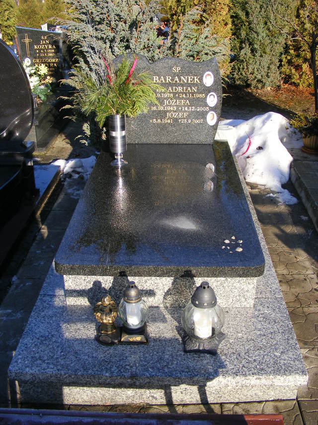 Józefa BARANEK 1943 Jastrzębie-Zdrój - Grobonet - Wyszukiwarka osób pochowanych