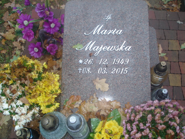 Maria MAJEWSKA 1949 Jastrzębie-Zdrój - Grobonet - Wyszukiwarka osób pochowanych