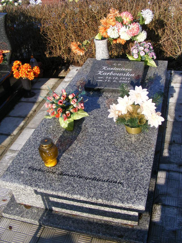 Kazimiera KARBOWSKA 1931 Jastrzębie-Zdrój - Grobonet - Wyszukiwarka osób pochowanych
