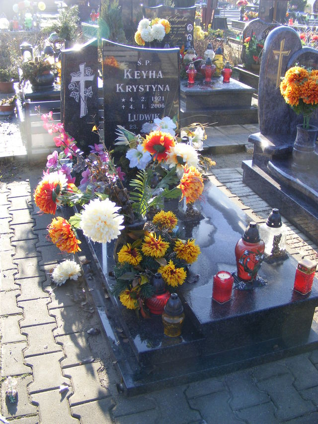 Krystyna KEYHA 1921 Jastrzębie-Zdrój - Grobonet - Wyszukiwarka osób pochowanych