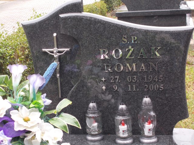 Roman ROŻAK  1945 Jastrzębie-Zdrój - Grobonet - Wyszukiwarka osób pochowanych