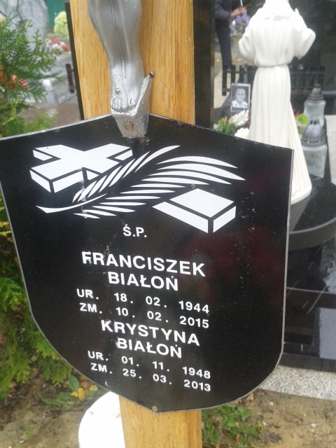 Krystyna BIAŁOŃ Jastrzębie-Zdrój - Grobonet - Wyszukiwarka osób pochowanych