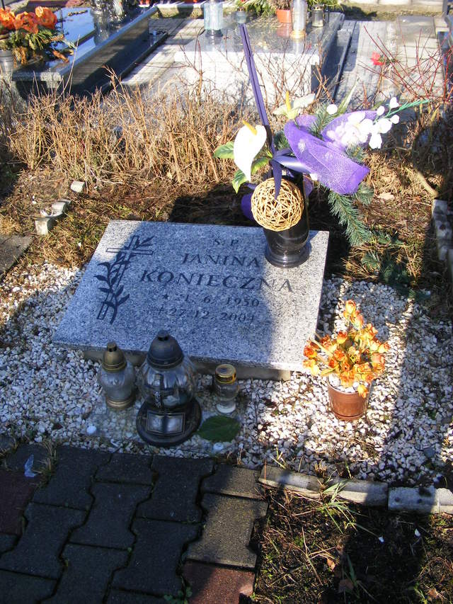 Janina KONIECZNA 1950 Jastrzębie-Zdrój - Grobonet - Wyszukiwarka osób pochowanych