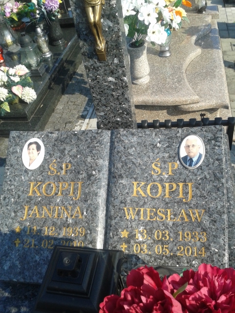Janina KOPIJ 1939 Jastrzębie-Zdrój - Grobonet - Wyszukiwarka osób pochowanych