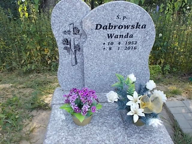 Wanda DĄBROWSKA 1952 Jastrzębie-Zdrój - Grobonet - Wyszukiwarka osób pochowanych