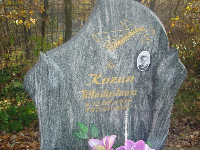 Władysława KAZAN 1929 Jastrzębie-Zdrój - Grobonet - Wyszukiwarka osób pochowanych