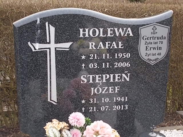 Rafał HOLEWA 1950 Jastrzębie-Zdrój - Grobonet - Wyszukiwarka osób pochowanych