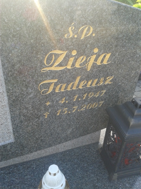 Tadeusz ZIEJA 1947 Jastrzębie-Zdrój - Grobonet - Wyszukiwarka osób pochowanych
