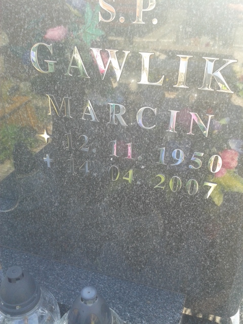 Marcin GAWLIK 1950 Jastrzębie-Zdrój - Grobonet - Wyszukiwarka osób pochowanych