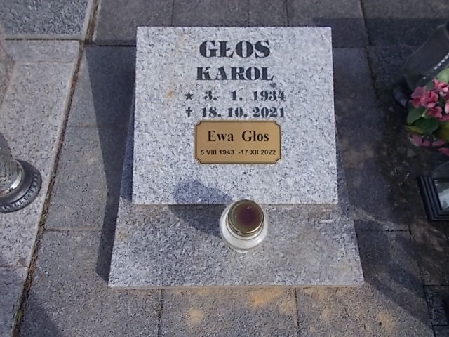 Ewa GŁOS 1943 Jastrzębie-Zdrój - Grobonet - Wyszukiwarka osób pochowanych