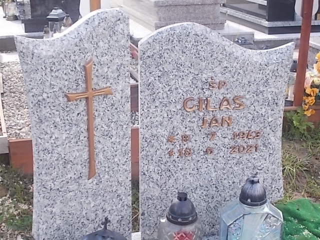 Jan GILAS 1943 Jastrzębie-Zdrój - Grobonet - Wyszukiwarka osób pochowanych