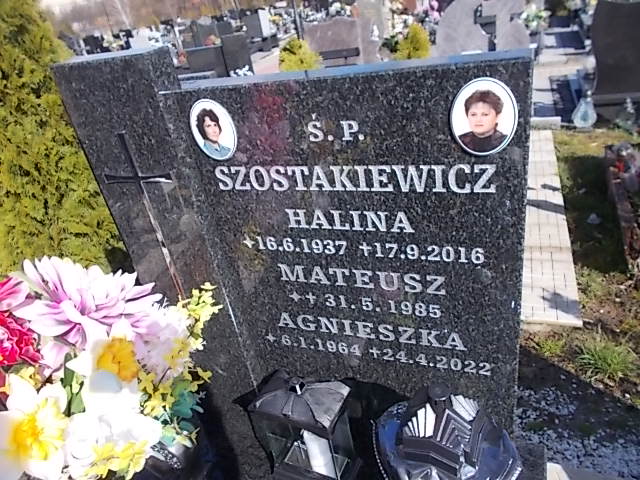 Halina SZOSTAKIEWICZ  1937 Jastrzębie-Zdrój - Grobonet - Wyszukiwarka osób pochowanych