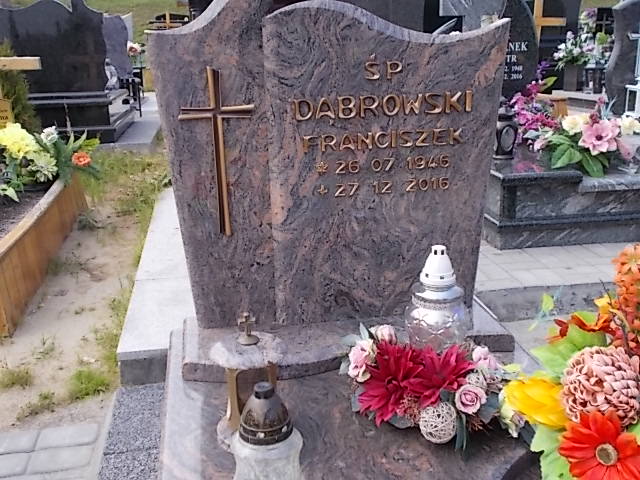 Franciszek DĄBROWSKI 1946 Jastrzębie-Zdrój - Grobonet - Wyszukiwarka osób pochowanych