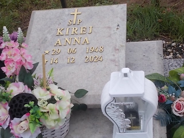 Anna KIREJ 1948 Jastrzębie-Zdrój - Grobonet - Wyszukiwarka osób pochowanych